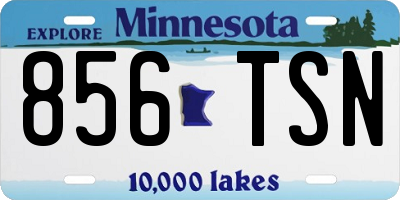 MN license plate 856TSN