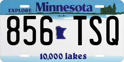 MN license plate 856TSQ