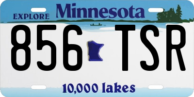 MN license plate 856TSR