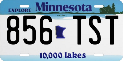 MN license plate 856TST