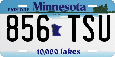 MN license plate 856TSU