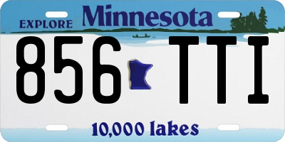 MN license plate 856TTI
