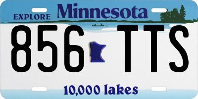 MN license plate 856TTS