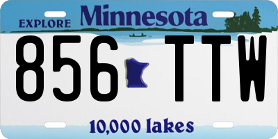 MN license plate 856TTW