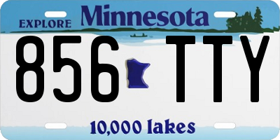 MN license plate 856TTY