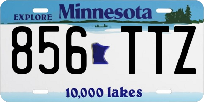 MN license plate 856TTZ
