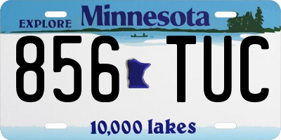 MN license plate 856TUC