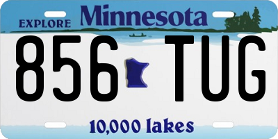 MN license plate 856TUG