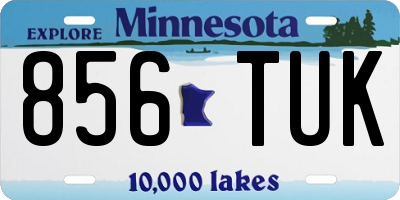 MN license plate 856TUK