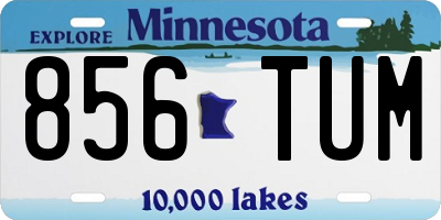 MN license plate 856TUM