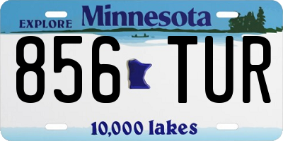 MN license plate 856TUR