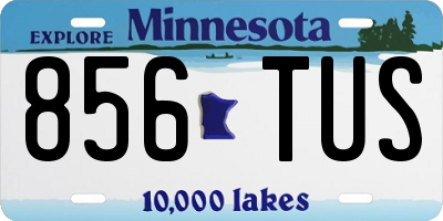 MN license plate 856TUS
