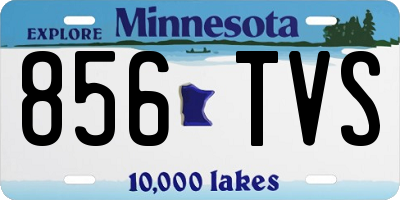 MN license plate 856TVS