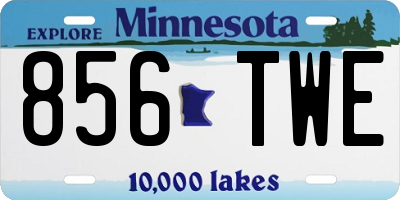 MN license plate 856TWE