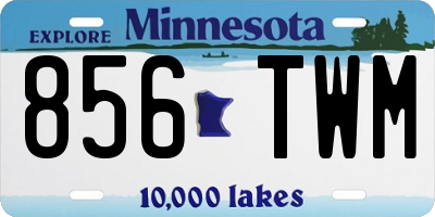 MN license plate 856TWM