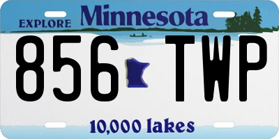 MN license plate 856TWP