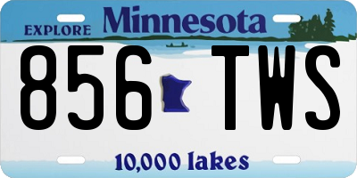 MN license plate 856TWS