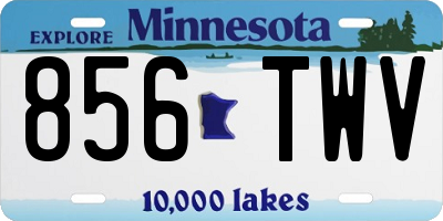 MN license plate 856TWV