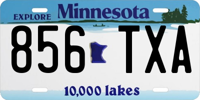 MN license plate 856TXA