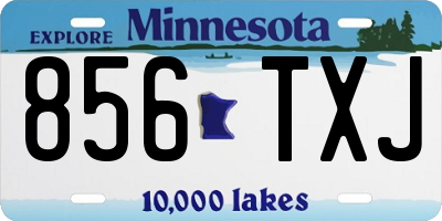 MN license plate 856TXJ