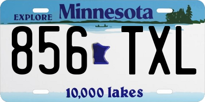 MN license plate 856TXL