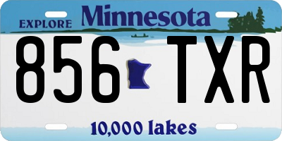 MN license plate 856TXR
