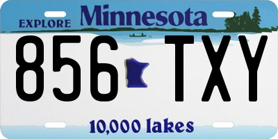 MN license plate 856TXY