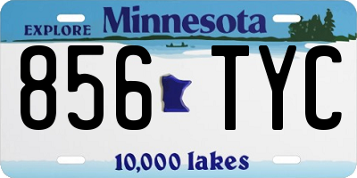 MN license plate 856TYC