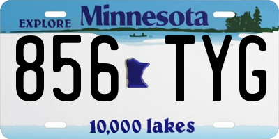MN license plate 856TYG