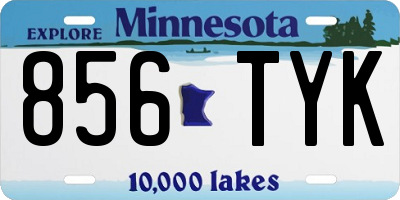 MN license plate 856TYK