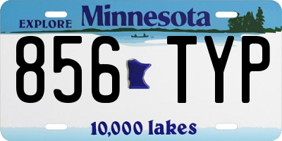 MN license plate 856TYP