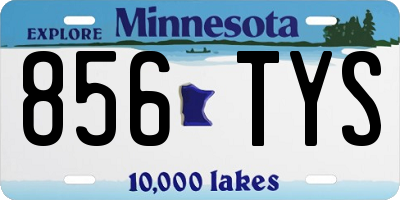 MN license plate 856TYS