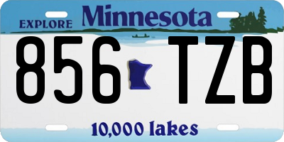 MN license plate 856TZB
