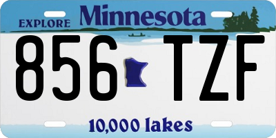 MN license plate 856TZF
