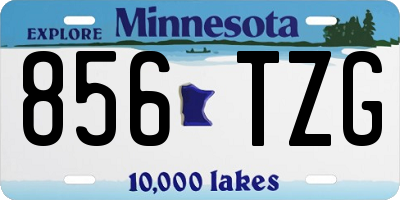 MN license plate 856TZG