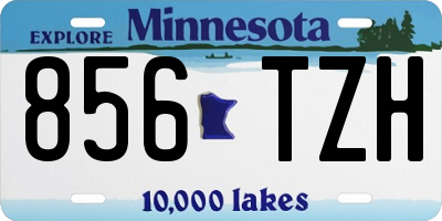 MN license plate 856TZH