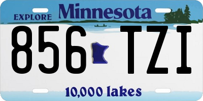 MN license plate 856TZI
