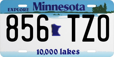 MN license plate 856TZO
