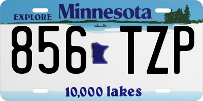 MN license plate 856TZP