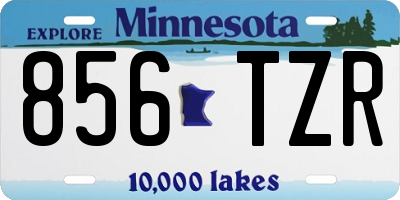 MN license plate 856TZR