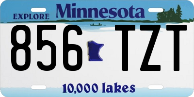 MN license plate 856TZT