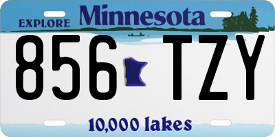 MN license plate 856TZY