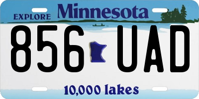 MN license plate 856UAD