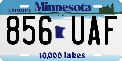 MN license plate 856UAF