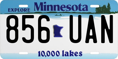 MN license plate 856UAN