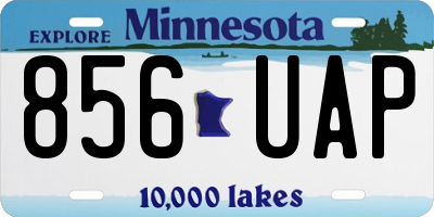 MN license plate 856UAP