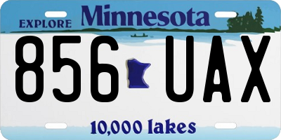 MN license plate 856UAX