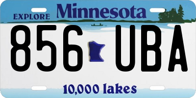 MN license plate 856UBA