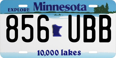 MN license plate 856UBB