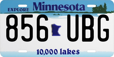 MN license plate 856UBG